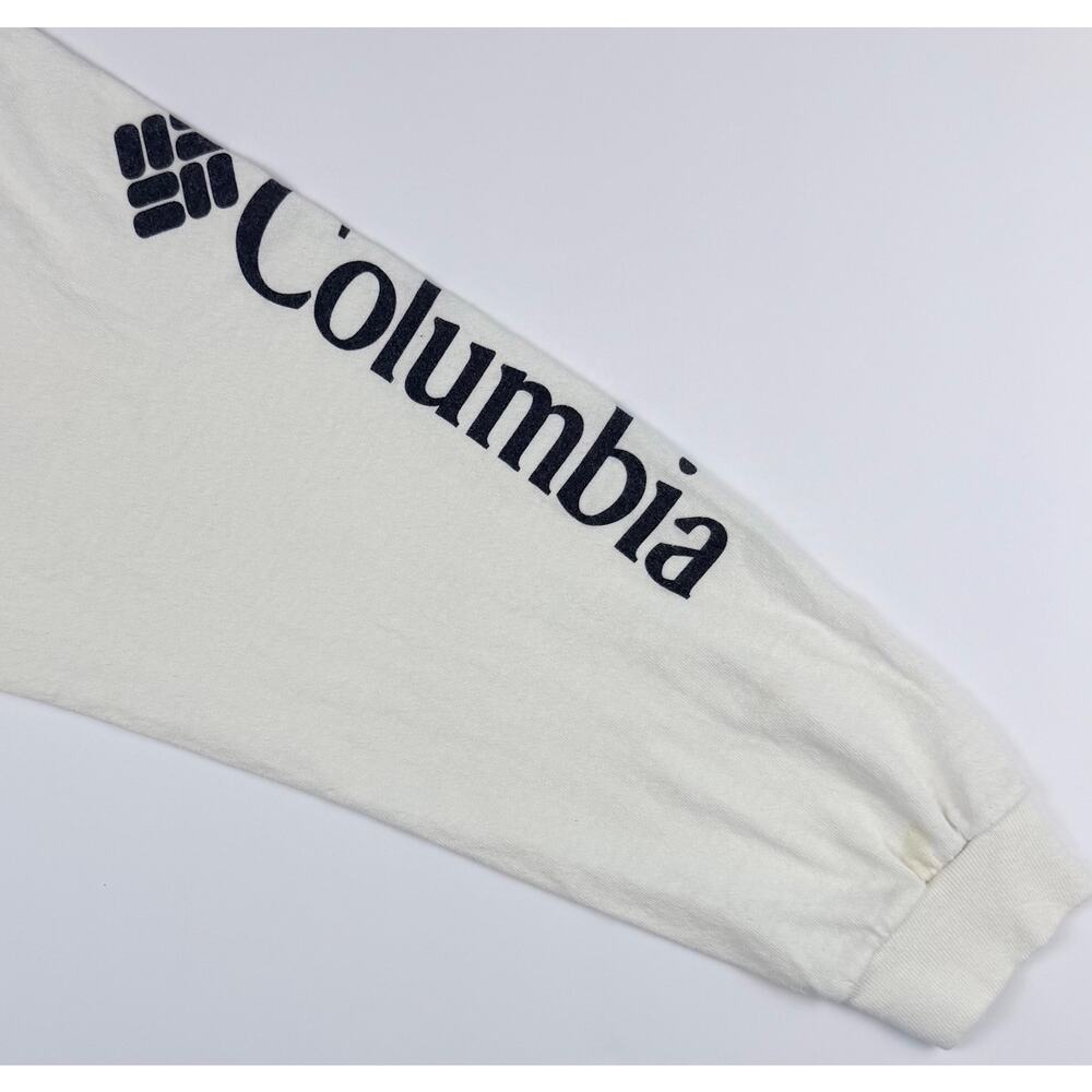 Columbia Graphic Long Sleeve T Shirt Mens XL Bear Mountain Logo White Outdoors - Picture 6 of 6